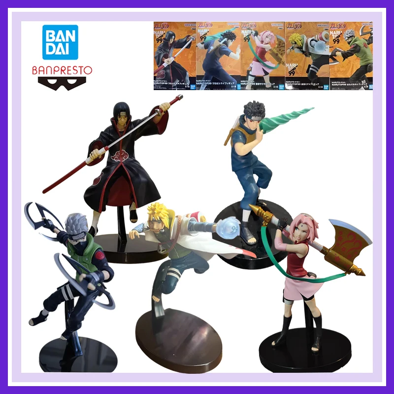 Originele Bandai Banpresto Anime Actiefiguren Model Naruto Hatake Kakashi Uchiha Itachi Namikaze Minato Verjaardagscadeau Ornamenten