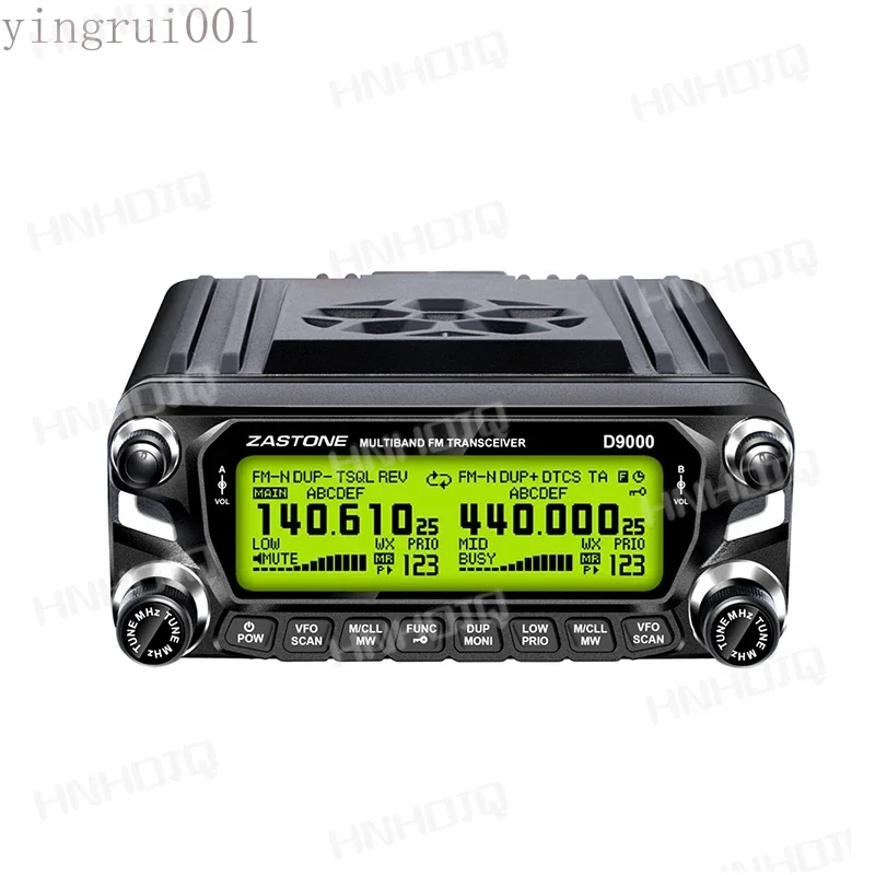 HF Ham Two Way Transceiver, D9000, 50W, UHF, VHF, 136-174,400-520MHz Zastone-Car Radio Station Walkie Talkie