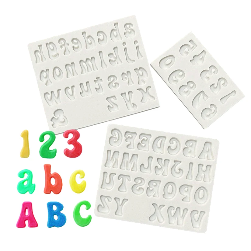 Gotische Alphabet- und Zahlen-Fondant-Kuchenform Schokoladenform für Küchendekoration – Detail 12