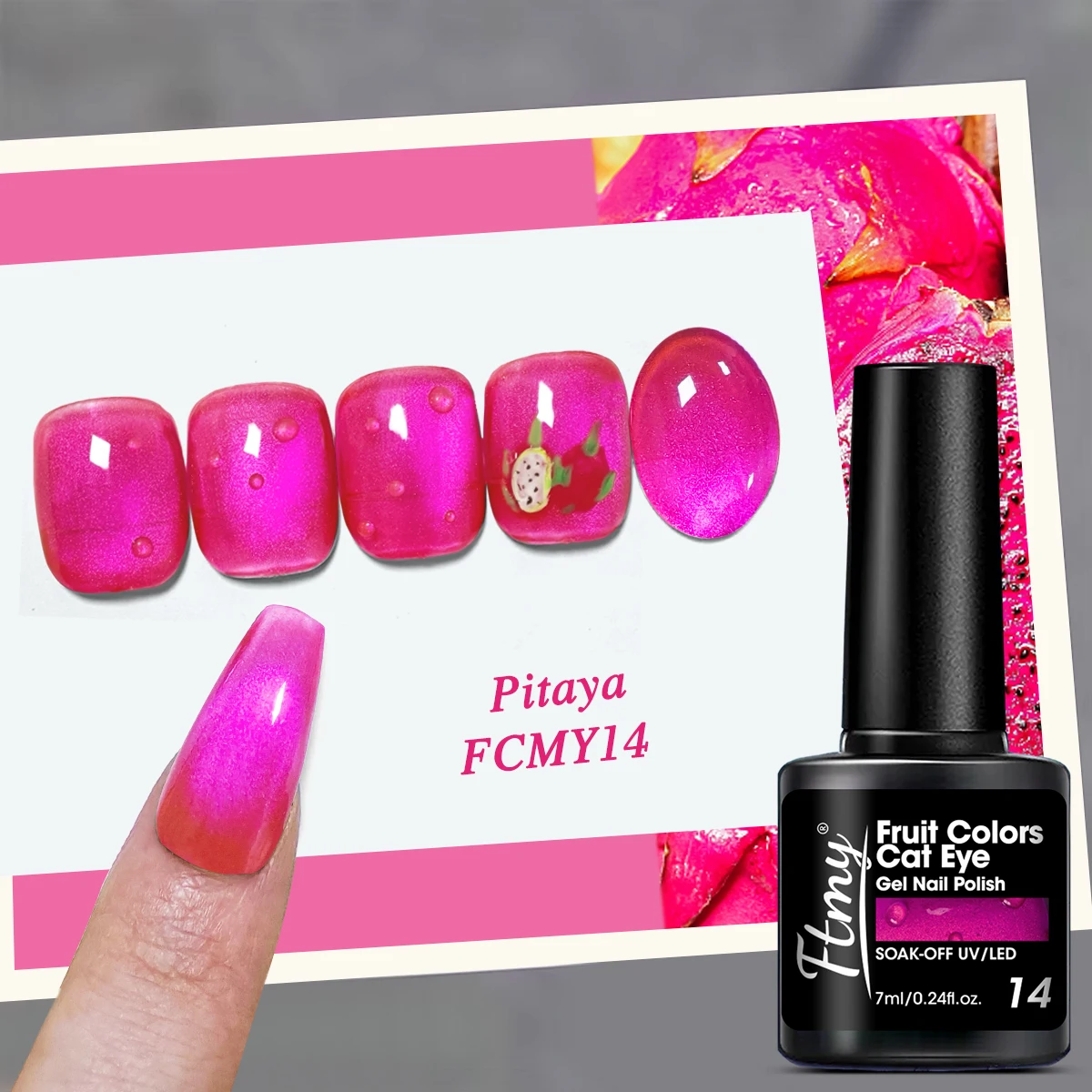 1 botella de esmalte de uñas en gel, terapia de luz duradera, color semipermanente y polvo brillante, forma líquida, sin alcohol, hip