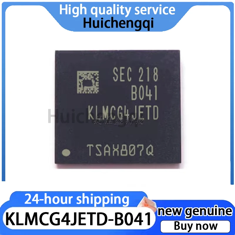 1PCS New Original KLMCG4JETD KLMCG4JETD-B041 BGA153 Ball 64GB EMMC5.1 Version Font Chip