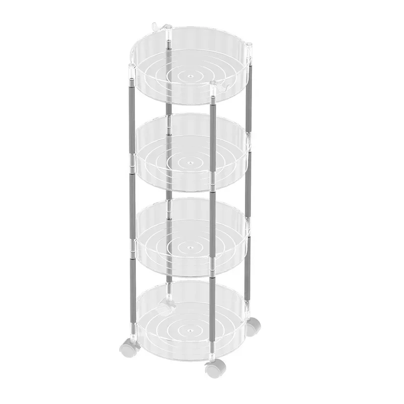 Multi-purpose Bathrooms, Living Rooms, and Shelves Multilayer Floor-to-ceiling Toilet Toilet Trolley Cosmetics Rack Organizer