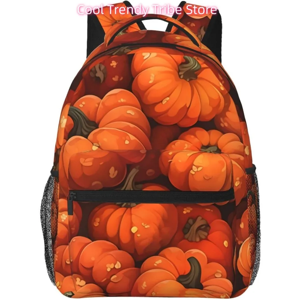 

laptop bag back to school Delicious Pumpkin Lightweight Laptop Backpack Lightweight Multipurpose Travel Casual Daypack Unisex Co