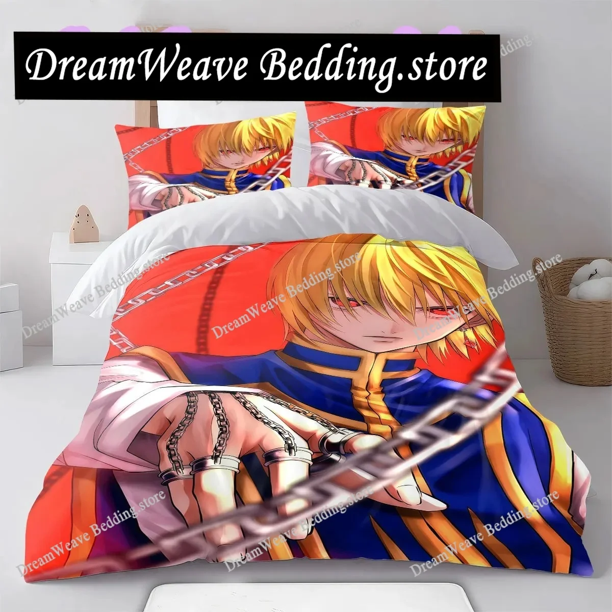 Join the Expedition Hunter x Hunter Printed Duvet Cover and Bedding Set, Various Sizes