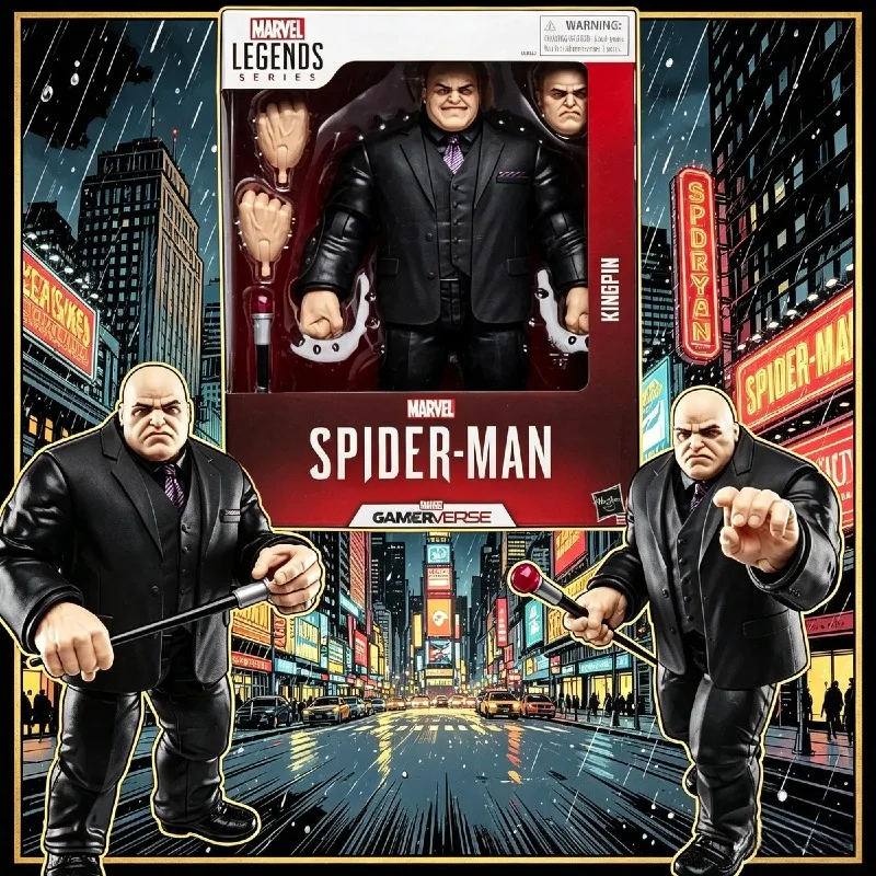 

В НАЛИЧИИ: Оригинальная коллекционная фигурка Hasbro Marvel Legends GamerVerse Spider-Man Kingpin, подарочная модель