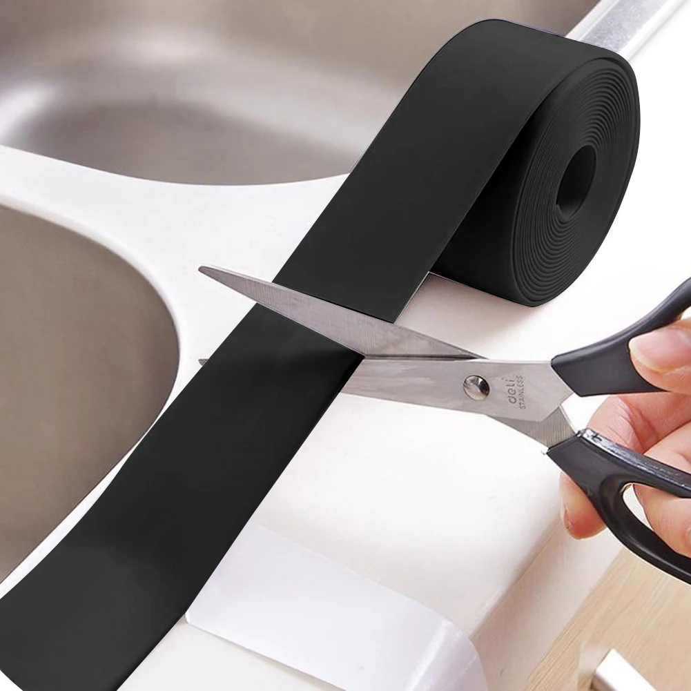 Adesivo autoadesivo per bordi da parete Anti-macchia Bella pasta per cucitura Nastro sigillante per angoli anti-muffa per cucina Bagno Vasca da bagno