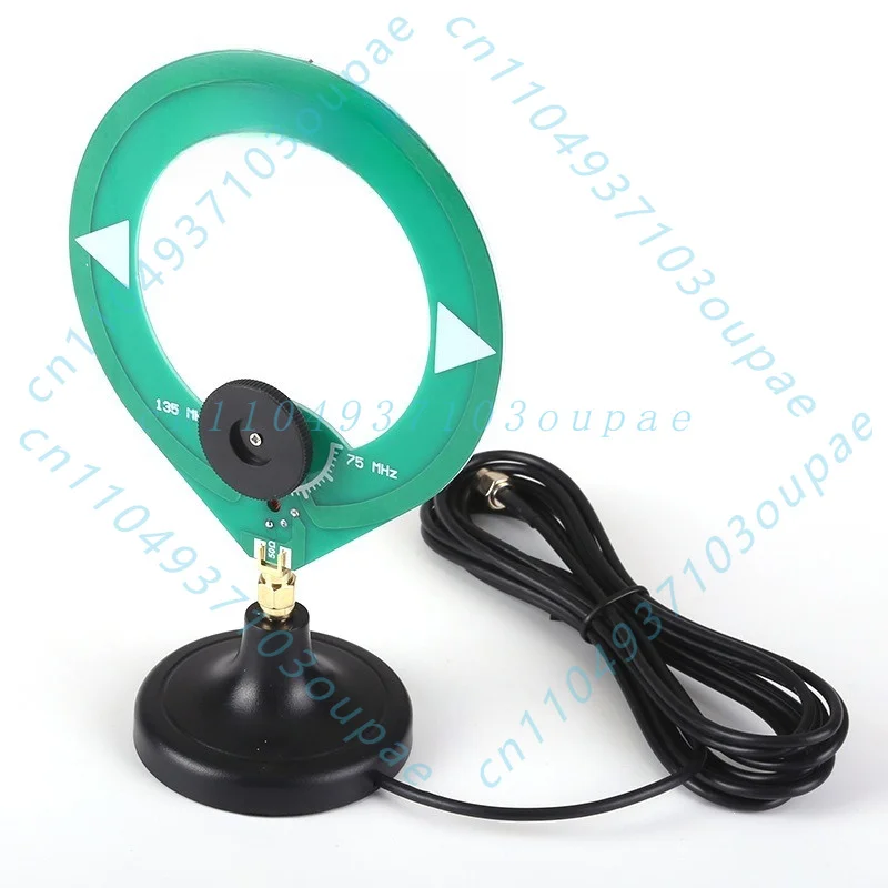 Loop antenna FM75-135MHz amateur radio with 3m SMA extension cable base
