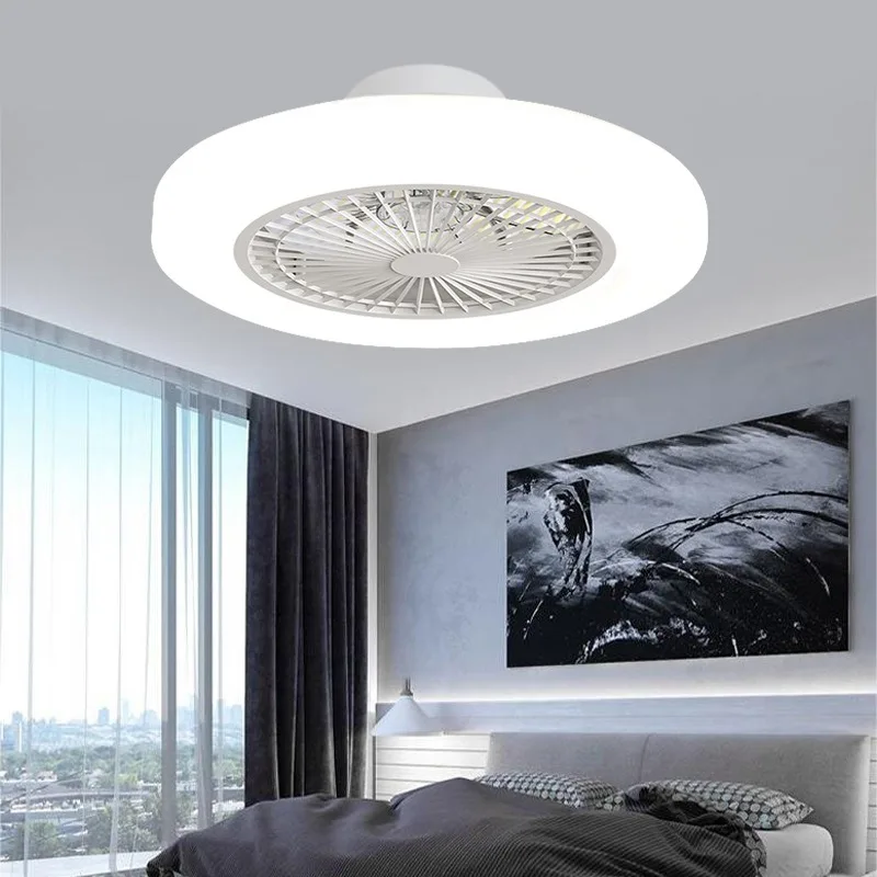 52cm Ceiling Fan Light with App & Remote Control, 6 Speed Reversible LED Fan Lamp 36W Dimmable for Bedroom Living Room