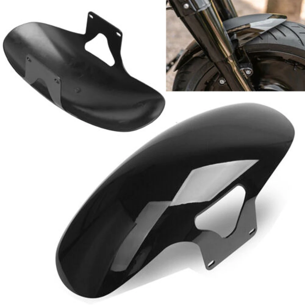 Motorcycle Gloss Black ABS Front Fender Mudguard Cover Protector For 2018-2022 Harley Softail M8 Fatboy FLFBS FLFB