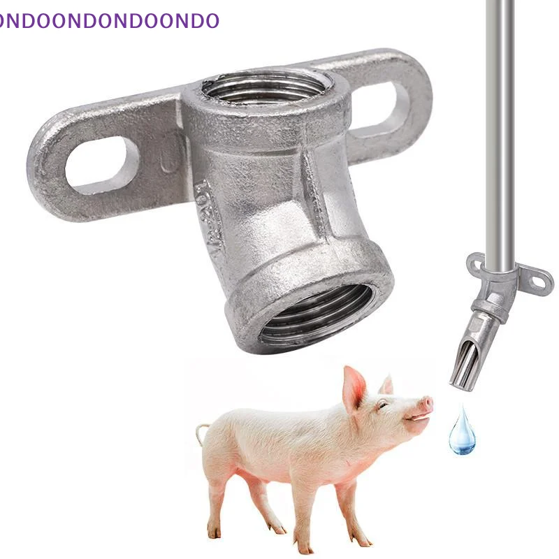 Pig Drinking Nozzle Automatic Water Feeder Rodent Stainless Steel Drinker 1/2