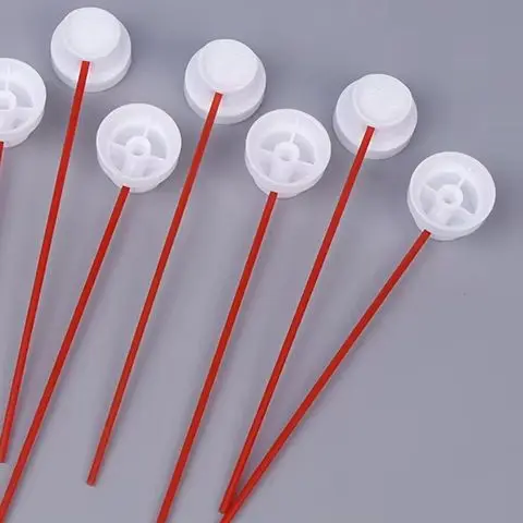 10PCS Threaded Paint Sprayer Cap Fits Female Threaded Can Needle Cap Paint Can Nozzle Paint Sprayer Tip Red Thin Tube