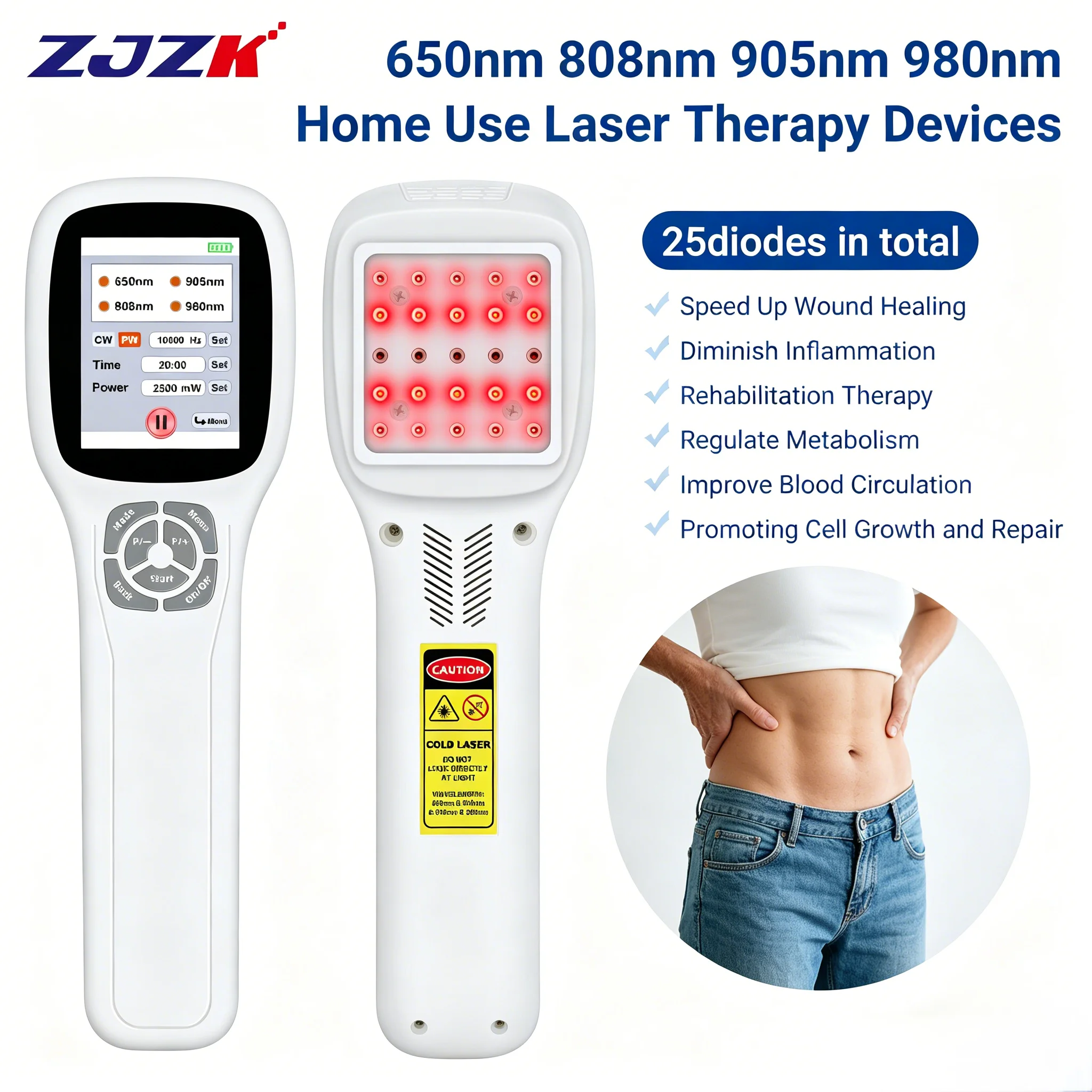

NEWPortable LLLT Handheld Cold Device for Geriatric Joint Pain Myositis and Occipital NeuralgiaGOOD