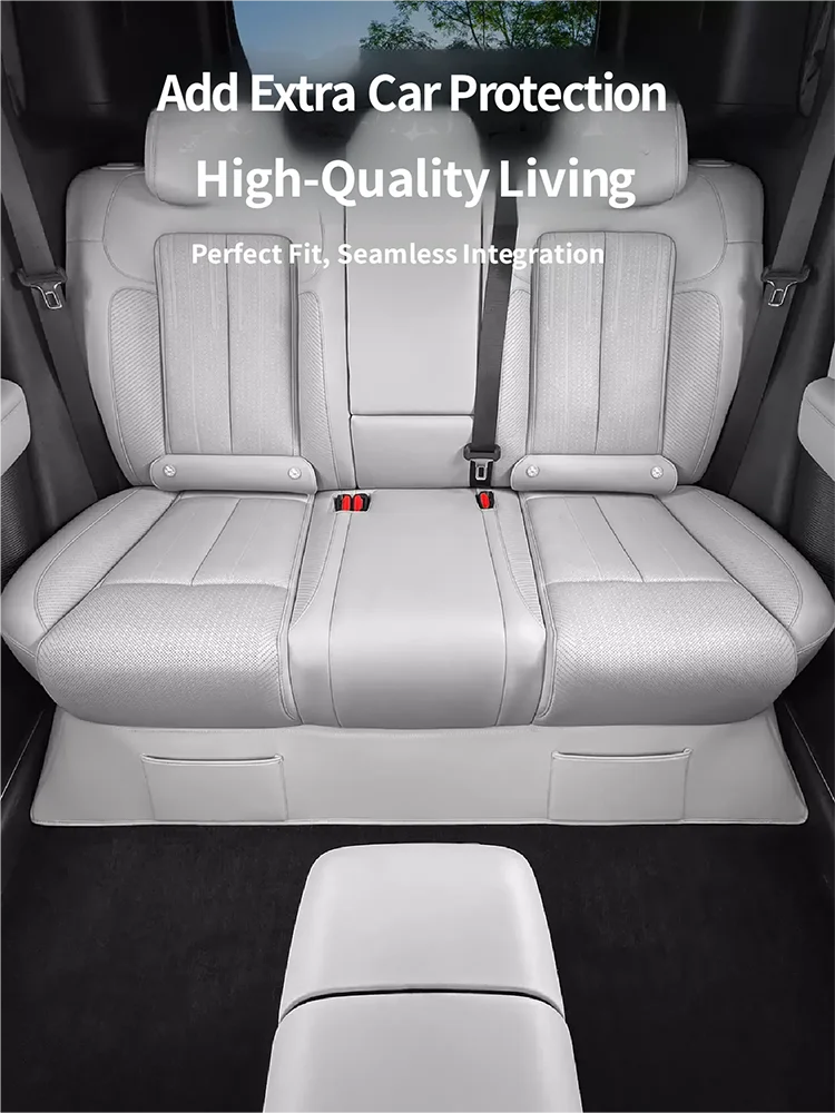 For BYD Leopard 7 Titanium 7 2025 2026 Rear Seat Under Protective Mat Leather Anti-kick Pads Interior Modification Accessories