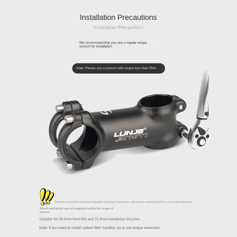 Ultralekki aluminiowy mostek rowerowy 7 stopni 50-100mm, mostek rowerowy do rowerów górskich, czarny mostek kierownicy rowerowej, mostek do rowerów szosowych