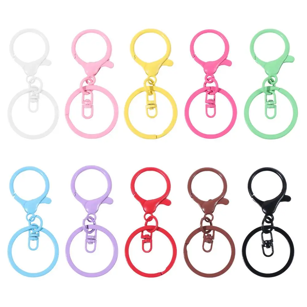 Candy Color Lobster Clasp Hooks Keyring Clip Hook Detachable Jewelry DIY Buckle Connector Jewelry Making Pendant