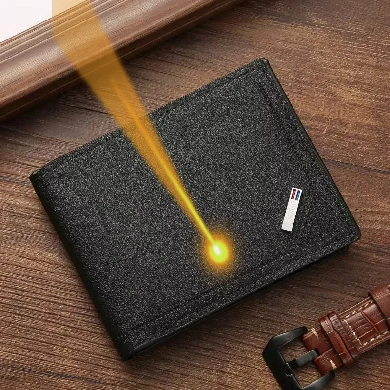 Engraved Name Men’s Short Wallet Frosted Leather Material with Multi-Slot Coin Pocket Perfect Birthday Anniversary Gift for Him