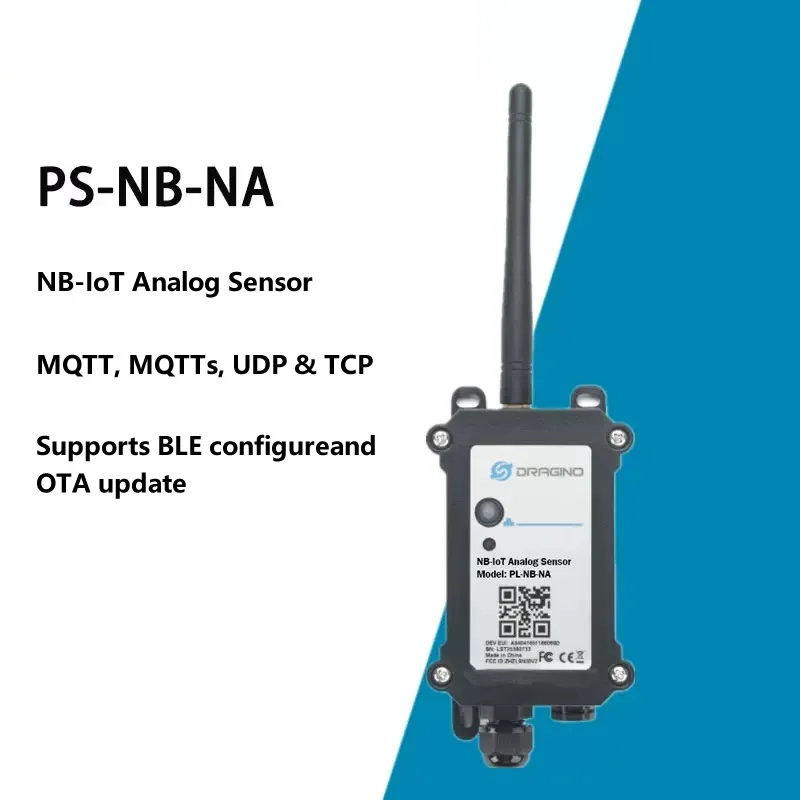 

PS-NB-NA NB-IoT Analog Sensor for Internet of Things Including MQTT,MQTTs,UDP&TCP Supports BLE Configureand OTA Update