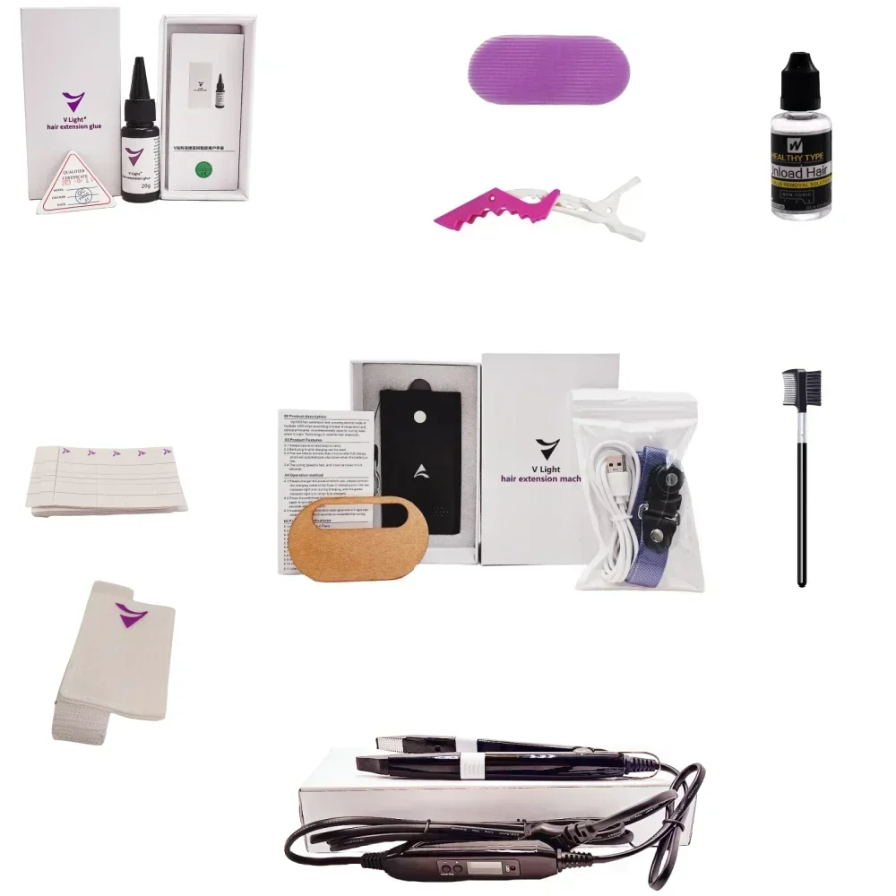 100% The recommended hair extension tools for ordering are v light hair extension machine