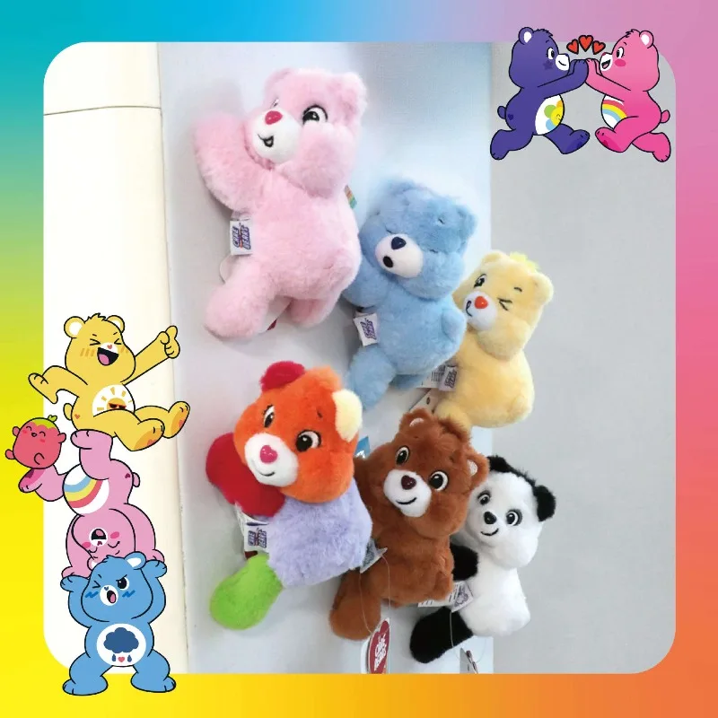 

Miniso Genuine Carebears Love Cute Bear Multifunctional Magnetic Plush Doll Rainbow Bear Doll Children's Birthday Gift