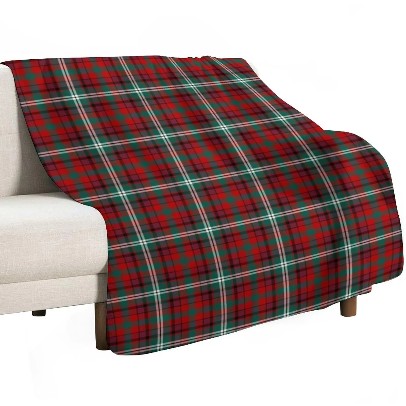 Maguire Tartan Pattern Red Irish Plaid Throw Blanket Flannel Fabric Giant Sofa anime Furry Thin Blankets