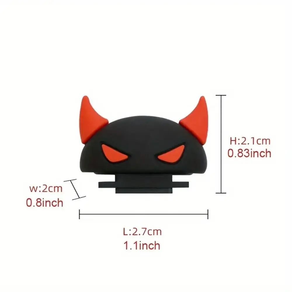 Bonito câmera atualização sapata capa 3d dos desenhos animados diabo elegante dslr lanterna caso à prova de poeira silicone acessórios da câmera para câmera