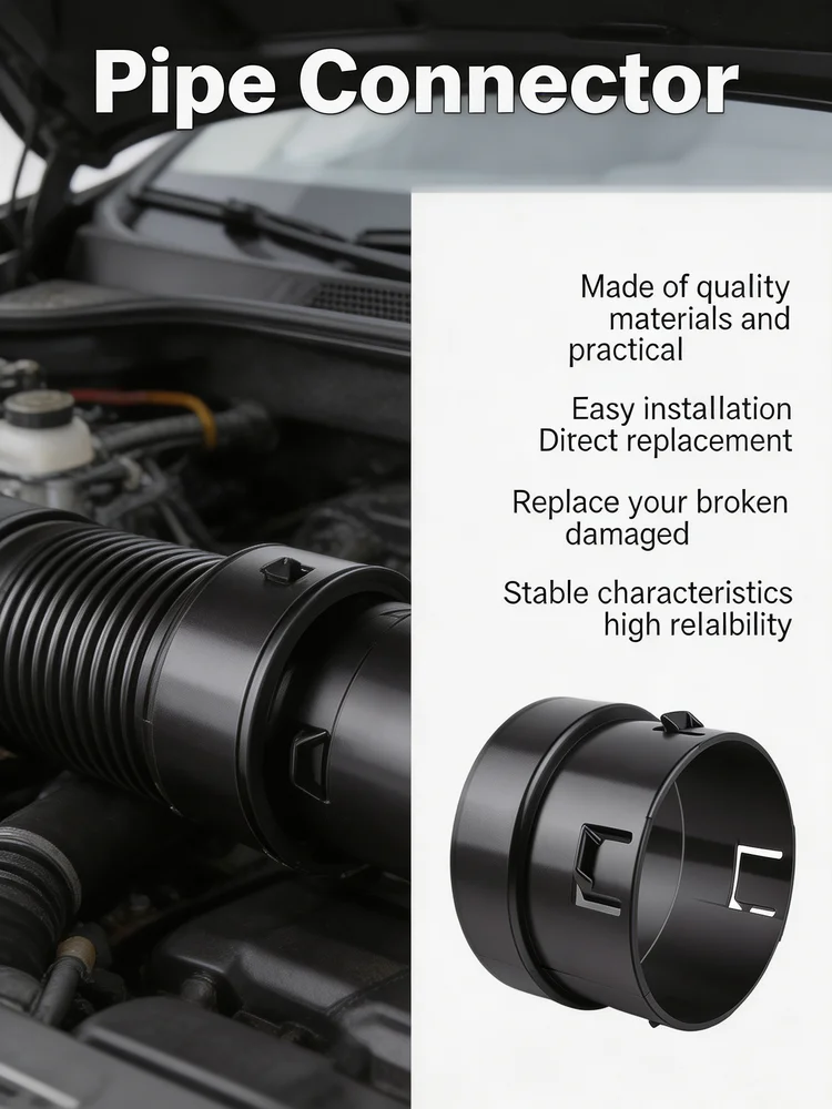 RV Pipe Connector 4 Inch Corrugated To PVC Pipe Adapter 40 Plastic Black Yard Sump Pump Car Accessories Car Parts