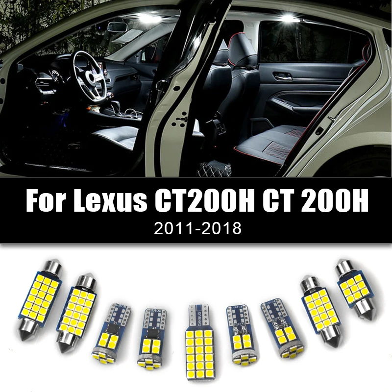 

3Pcs Car LED Bulb For Lexus CT200H CT 200H 2011-2013 2014 2015 2016 2017 2018 Auto Interior Dome Light Reading Lamps Accessories