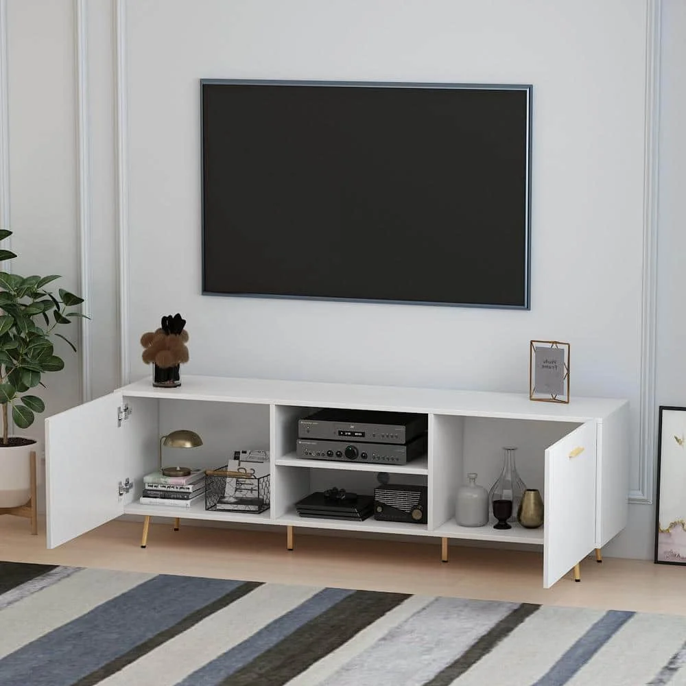 69 In. W White Wood… - image