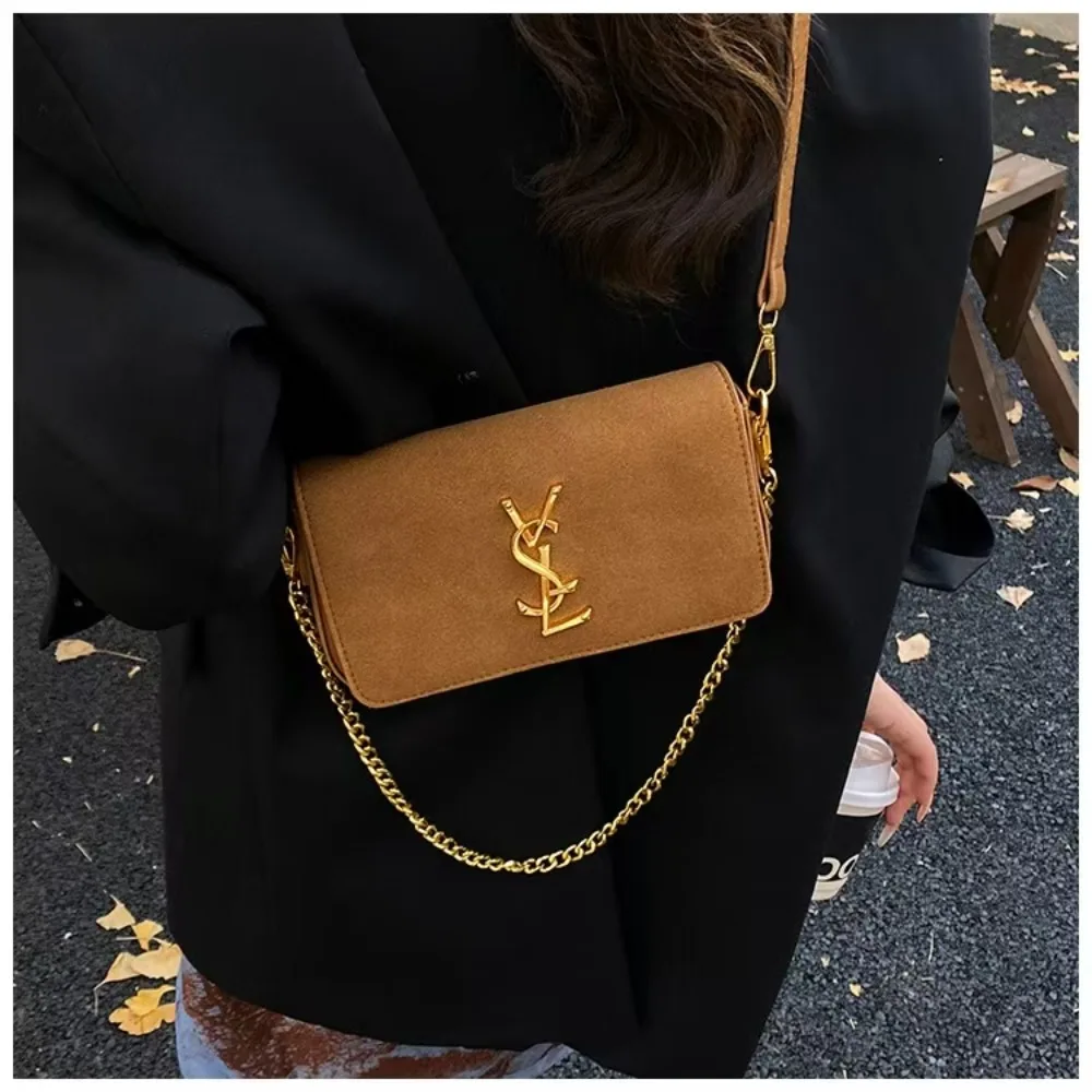 

Сумка Advanced Sensation для женщин 2026: Новая универсальная матовая сумка через плечо с цепочкой, маленькая квадратная сумка-кроссбоди