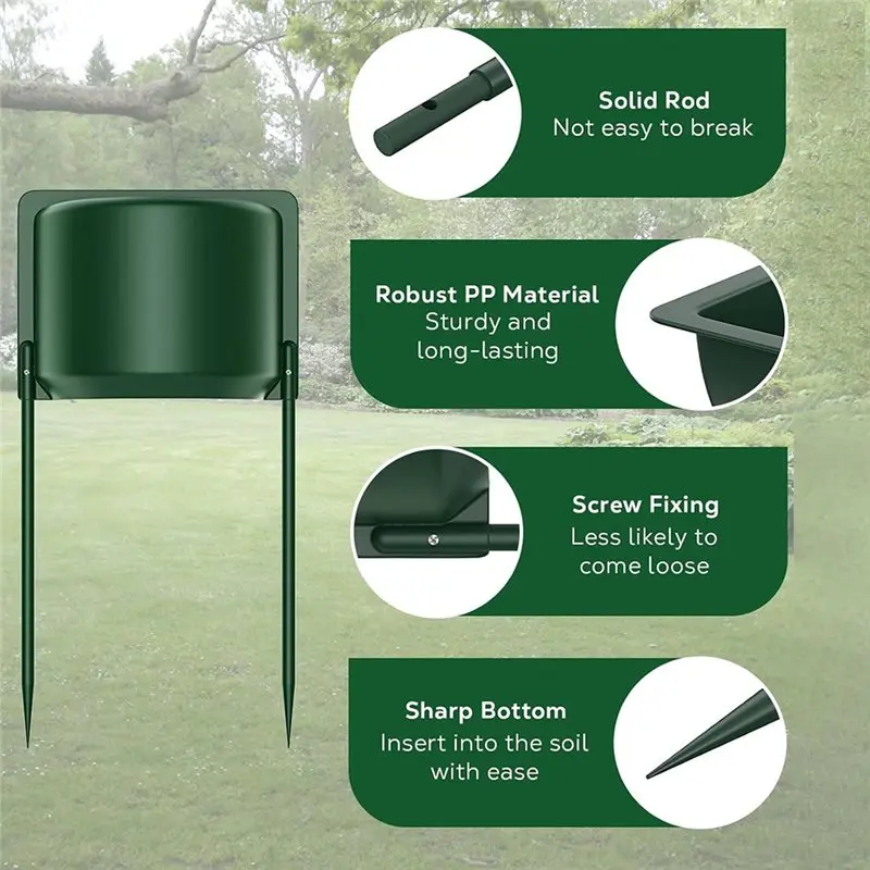 【HAPPY】4 Pcs Sprinkler Guards Shield For Overspray Control, Rustproof Sprinkler Head Protector For Parks, Gardens