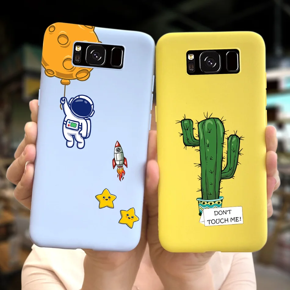 For Samsung Galaxy S8 Case Samsung S8 Plus Phone Case Cute Cartoon Macaroon Silicone Soft Cover For SamsungS8 S 8 S8+ G950 G955F