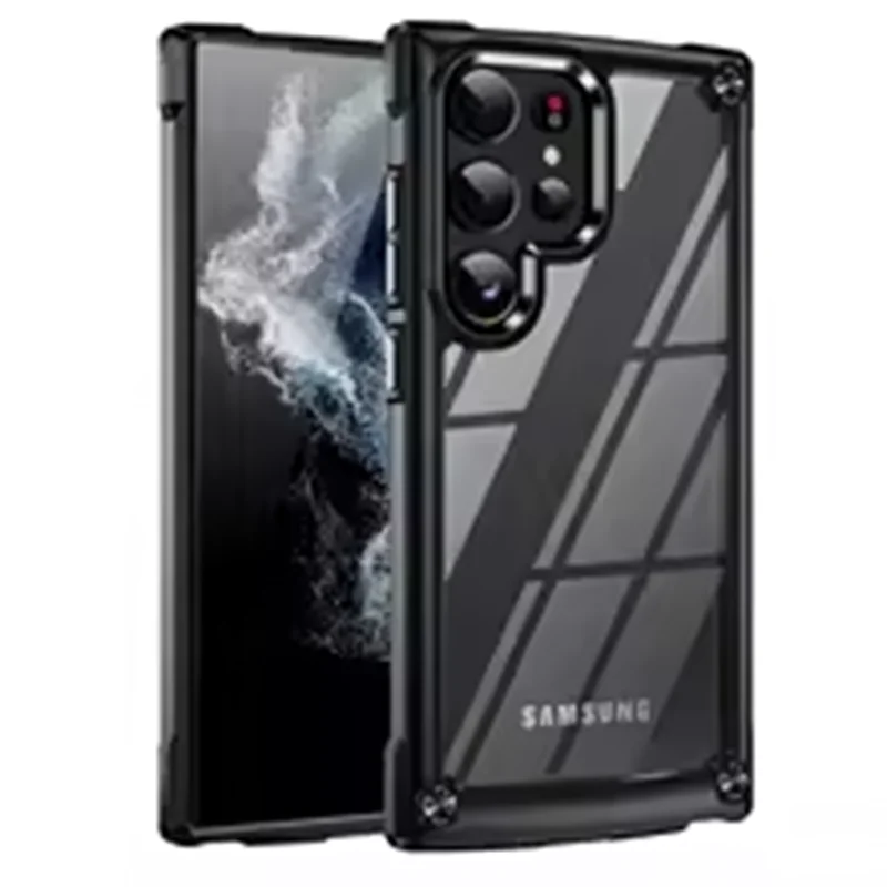 Rugged Heavy Duty Bumper Case For Samsung S25 S24 S23 S22 S21 Plus Ultra A54 A34 A14 A15 5G Hybrid Shockproof Armor Clear Cover