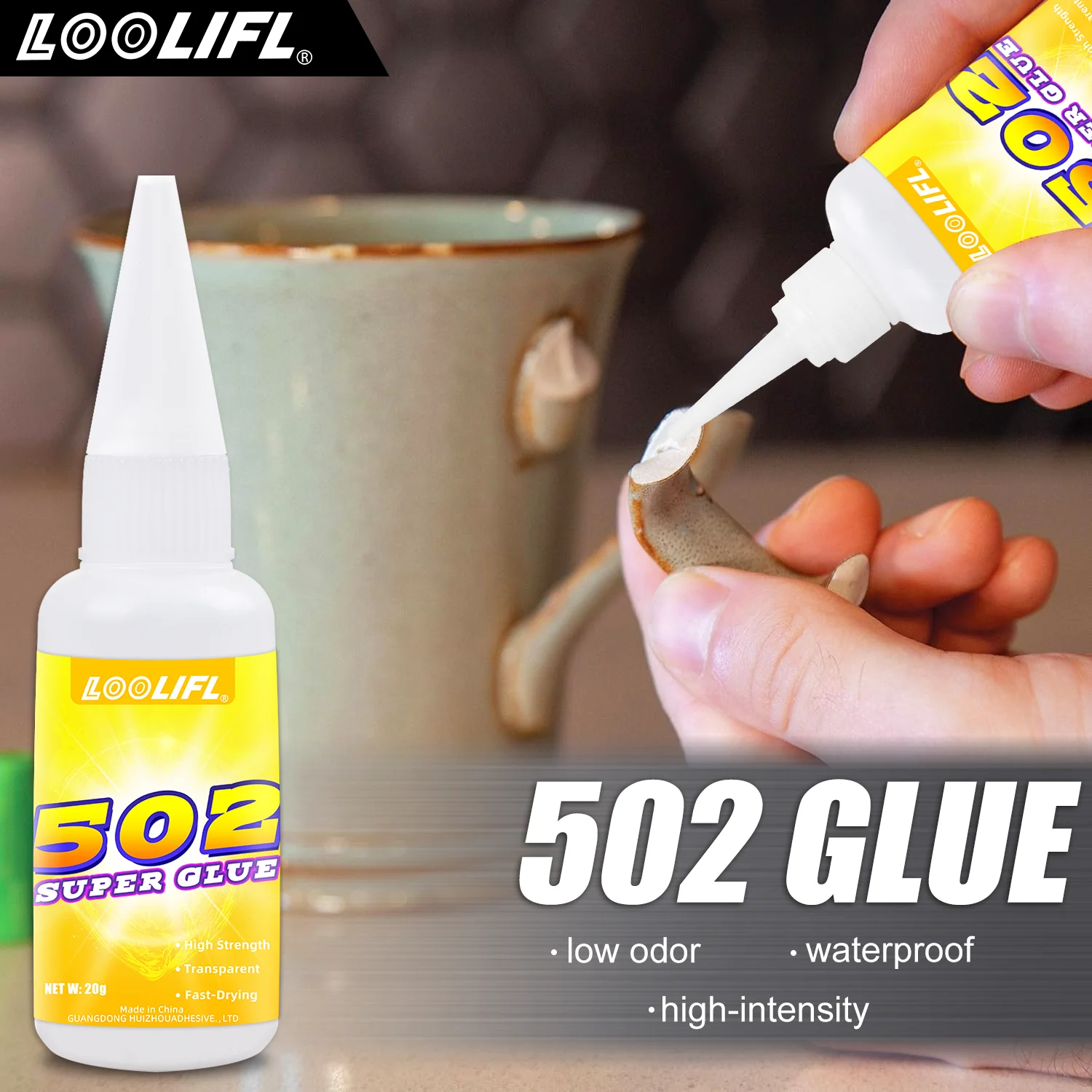502 Industrial Grade Instant Glue - High-Strength, Fast Bonding, High-Quality, Suitable for Electronics, Automotive, Jewelry Repair, Plastic, Metal, Glass - Professional and Heavy-Duty Quick-Drying Glue for DIY Projects - Bottled