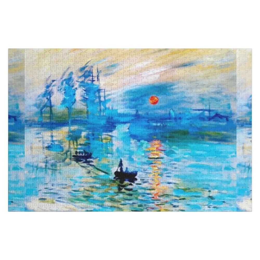 Claude Monet Impression Sunrise - Fine Art Reproduction Jigsaw Puzzle Personalised Jigsaw Picture Puzzle