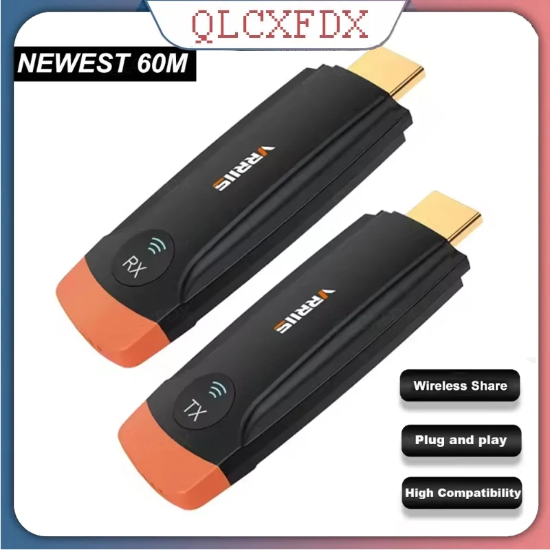 

Беспроводной передатчик-приемник HDMI-совместимый (60 м, 1080P) видеокабель-адаптер (8 TX на 1 RX) для ПК, ТВ, монитора, проектора