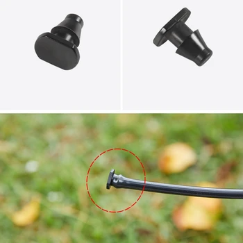 고품질 4/7mm 호스 엔드 플러그 1/4 인치 호스 워터 스톱 커넥터 정원 관개 시스템 파이프 스톱 워터 액세서리 50 Pcs