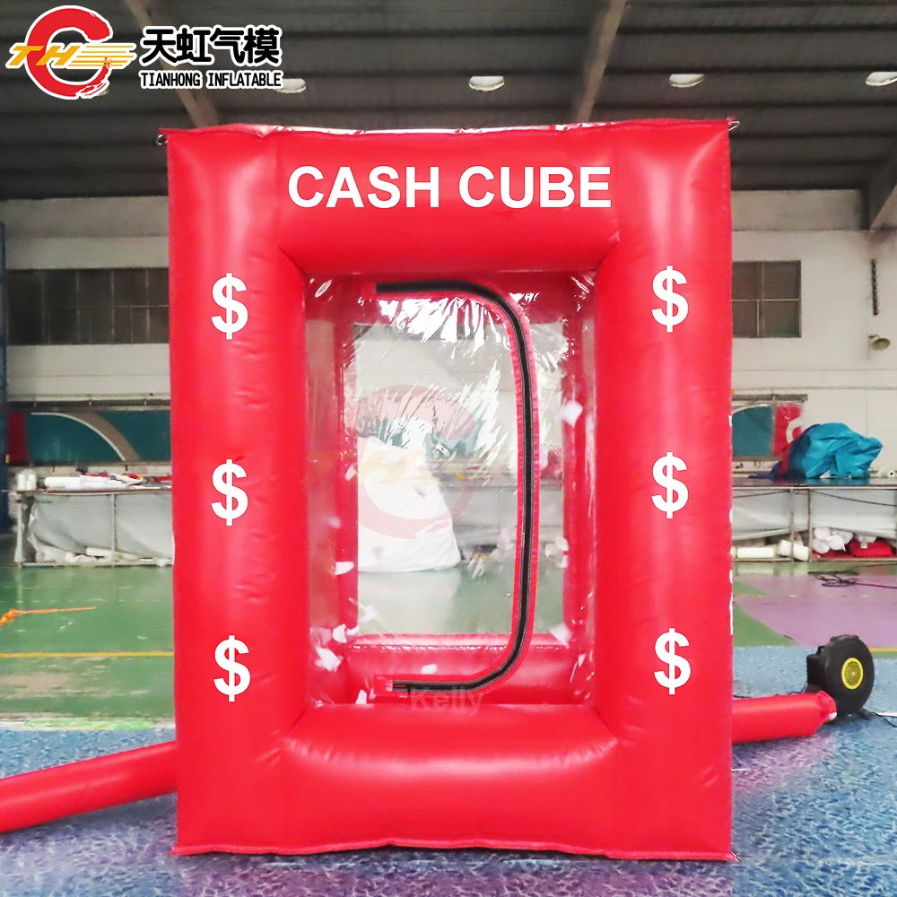 Custom Made Various Inflatable Cash Cube Inflatable Cash Grab Machine Business Advertising Event Promotion Carnival Toys