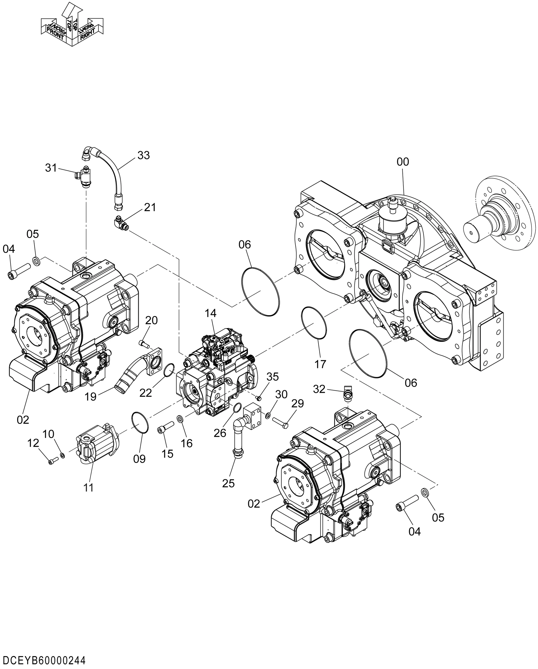 

Запасные части для экскаватора, гидравлический насос в сборе 4700708, гидравлический шестеренный насос для экскаватора Hitachi ZX870H-5G