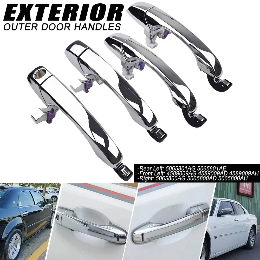 1Pcs For Dodge Magnum 2005-08 2005-10 Car Exterior Drive Outer Door Handle 5065800AG, 4589009AG, 5065801AG for Chrysler 300 300C