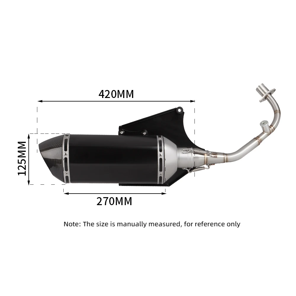 Hoogwaardig compleet Racing Line-uitlaatsysteem, voor Vespa 125 150 Primavera PRIMAVERA SPRINT LX/LXV 3V 2014-2020