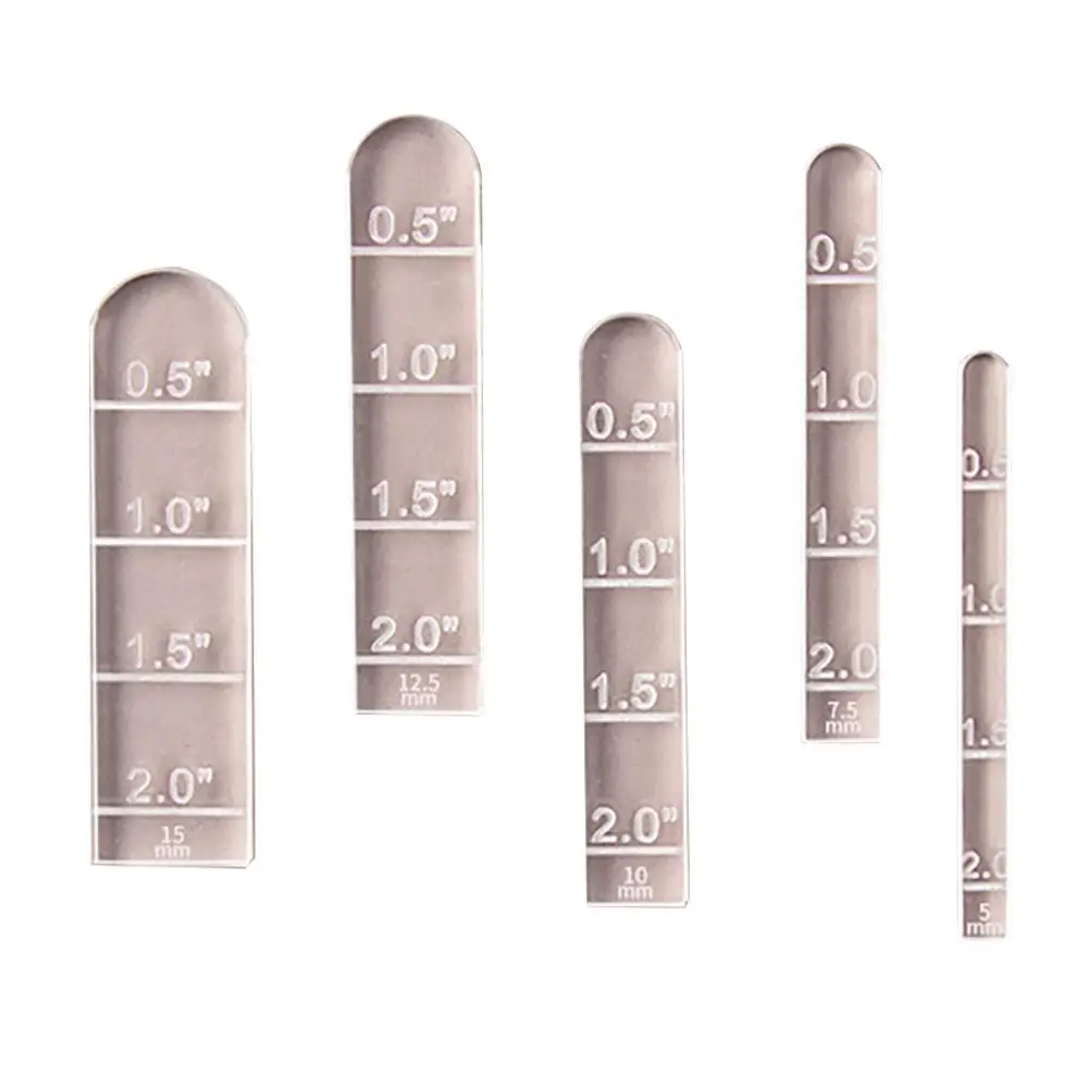 Precision Clay Tools 5 Pcs Polymer Clay Arch Guide Set Acrylic Rainbow Earrings Tools Ceramic Craft Supplies for Diy for Polymer