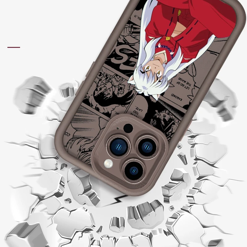 Inuyasha Anime Comics Art Eye Ladder For Apple iPhone 15 14 13 12 11 XS XR X Pro Max Plus TPU Phone Case