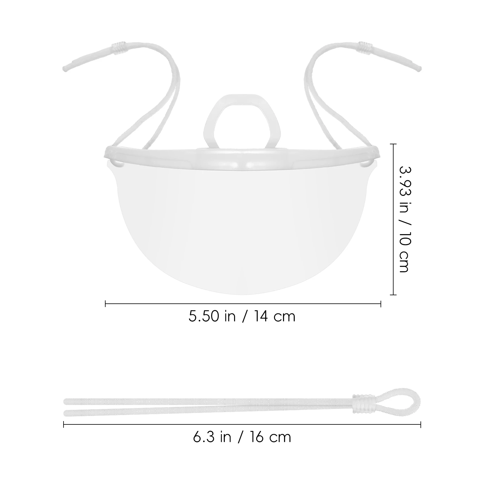 20 قطعة من البلاستيك الشفاف قناع الشيف درع قابل لإعادة الاستخدام مكافحة الضباب واقية واقي الوجه سبلاش برهان قناع غطاء للفم لوازم المطاعم