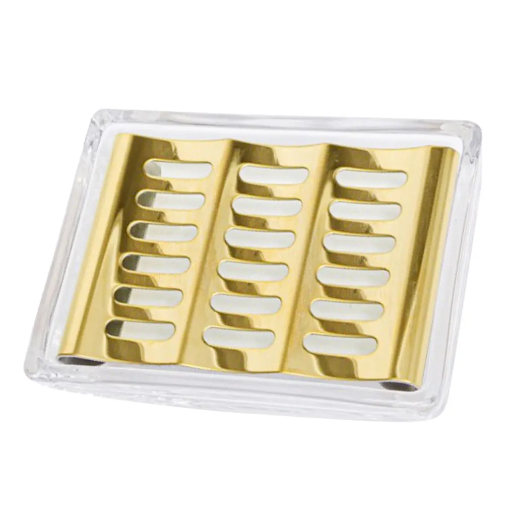 

Креативная стеклянная мыльница из нержавеющей стали, органайзер для ванной комнаты, дренажные отверстия, прилавка для ванной комнаты, душ, кухонный аксессуар