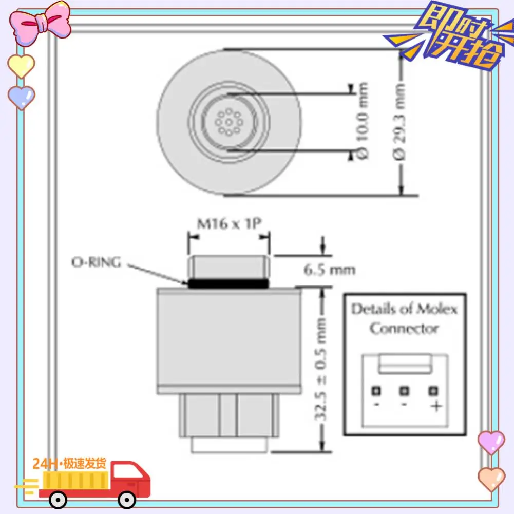 

Oxygen Sensor AO-02 Gas Detector Compatible With AO2 AA428-210 AO2PTB-18.10