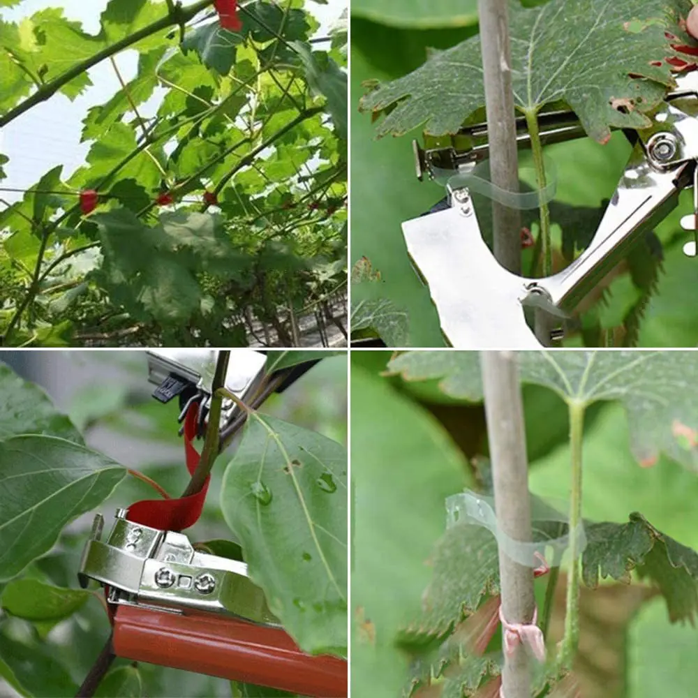 Garden Tools Hand Tying Machine Plant Garden Plant Tapetool Tapener  Tape Set For Vegetables, Grapes, Tomatoes, Cucumbers