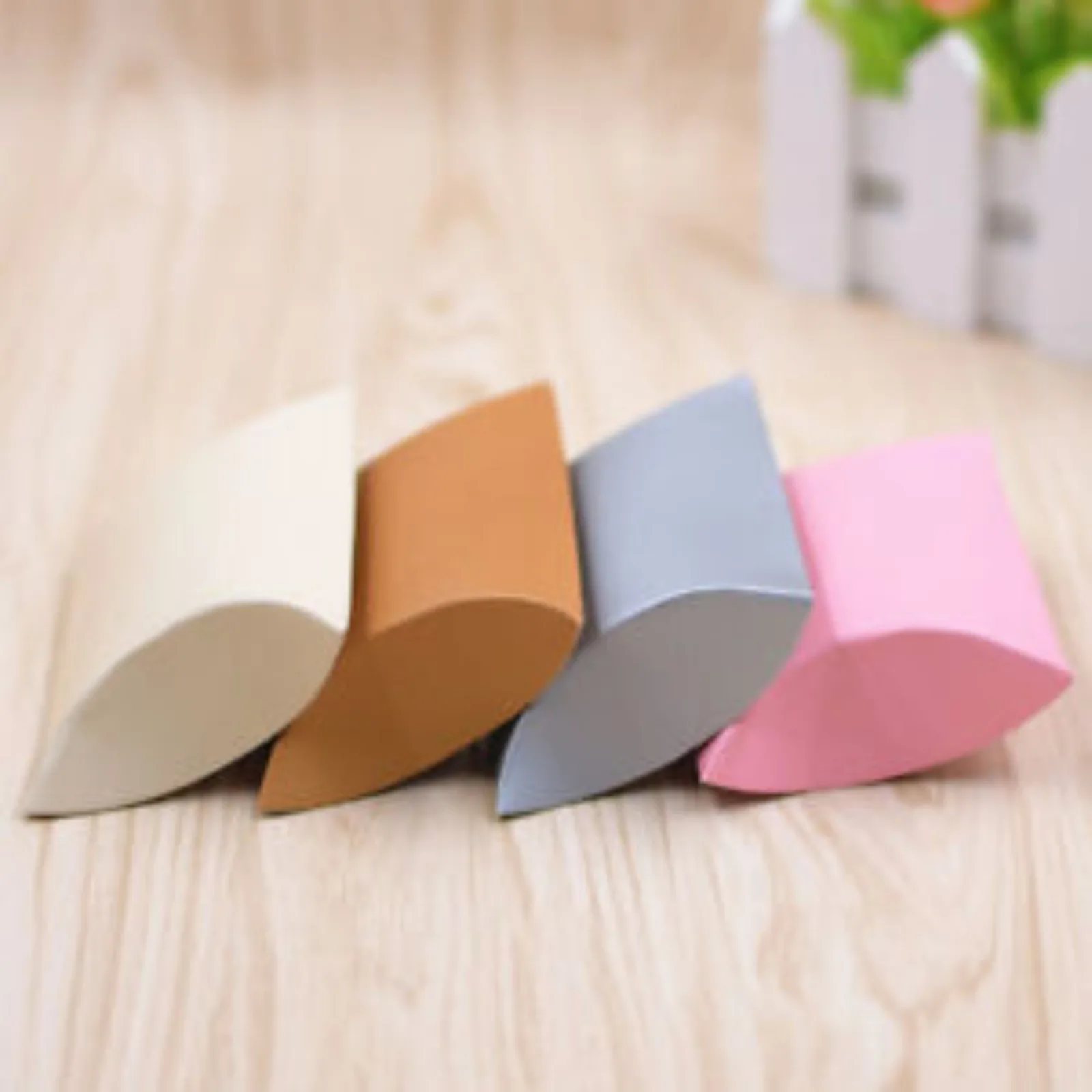 Kraft Paper Pillow Gift Boxes, Candy Box, Wedding Party Favors Bags, 100Pcs