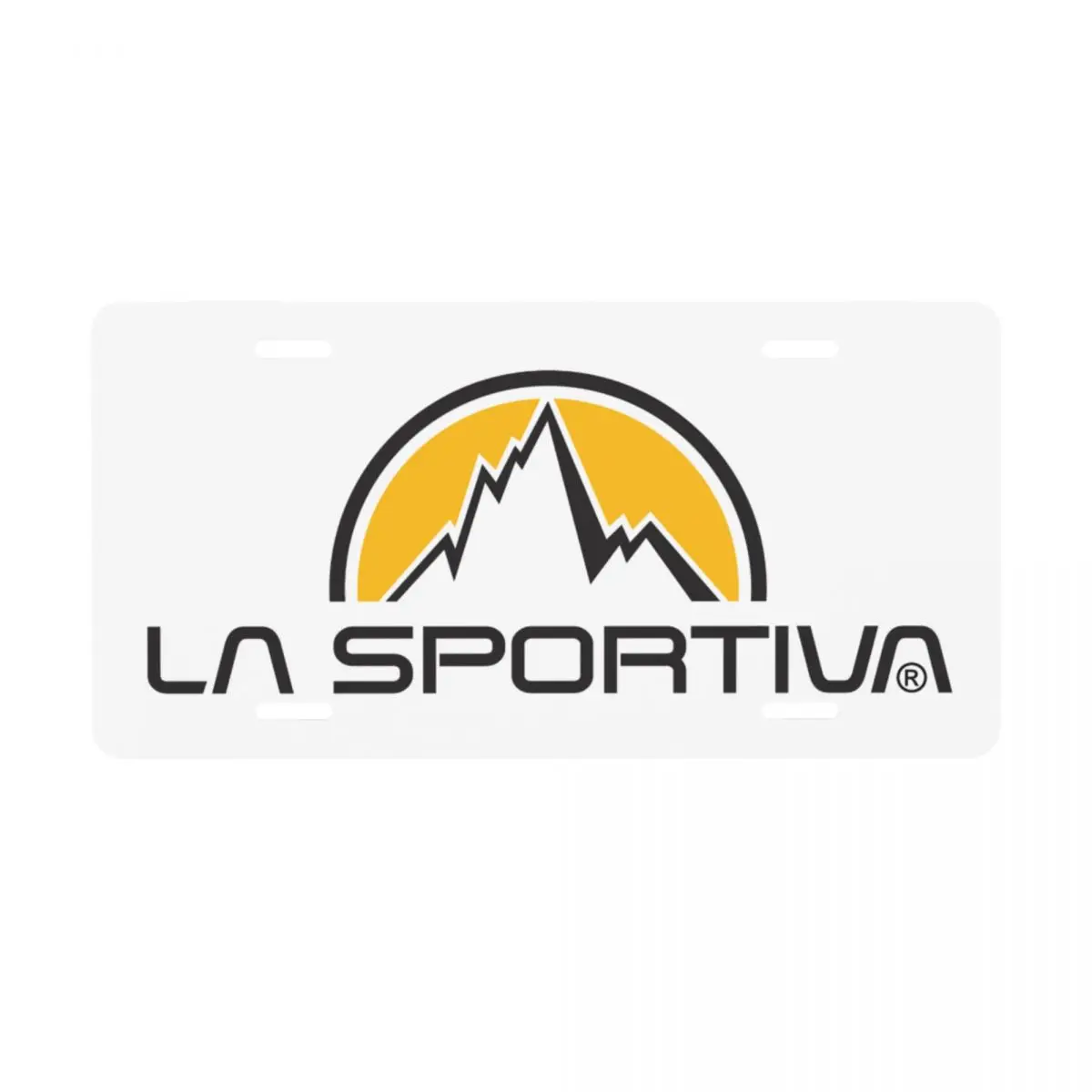 La Sportiva Logo License Plate Cover Aluminum Metal Cool Decorative Car Front License Plate Vanity Tag 12x6 Inch