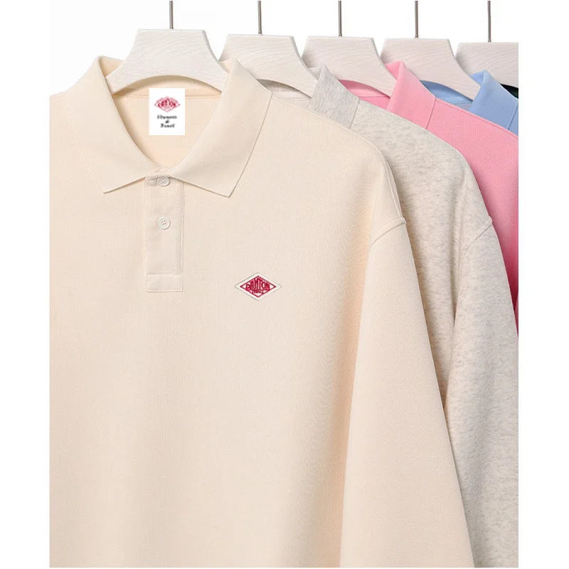 

Осень-зима, толстовки высокого качества, хлопковые брендовые повседневные толстовки с вышивкой логотипа, мужские спортивные костюмы-поло с длинными рукавами, топы