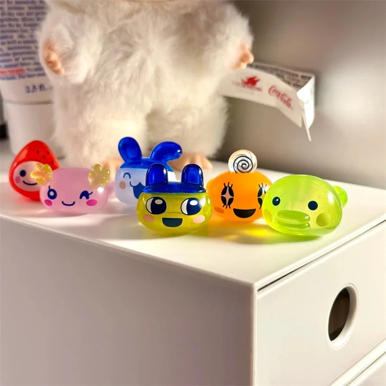 

[In Stock] Bandai BANDAI Tamagotchi Character Big Head Decoration Ring Gashapon Mametchi Ring Gift